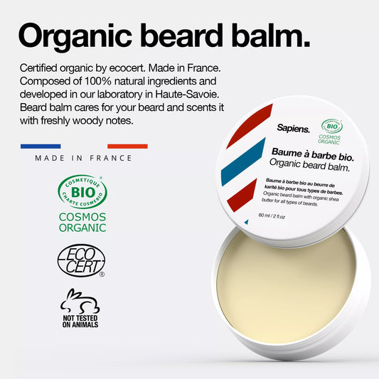 Sapiens Baardbalsem BIO 60ml Fresh & Woody