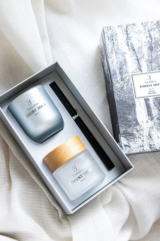 Gift set Forest Mist Frost Geurstokjes & Geurkaars