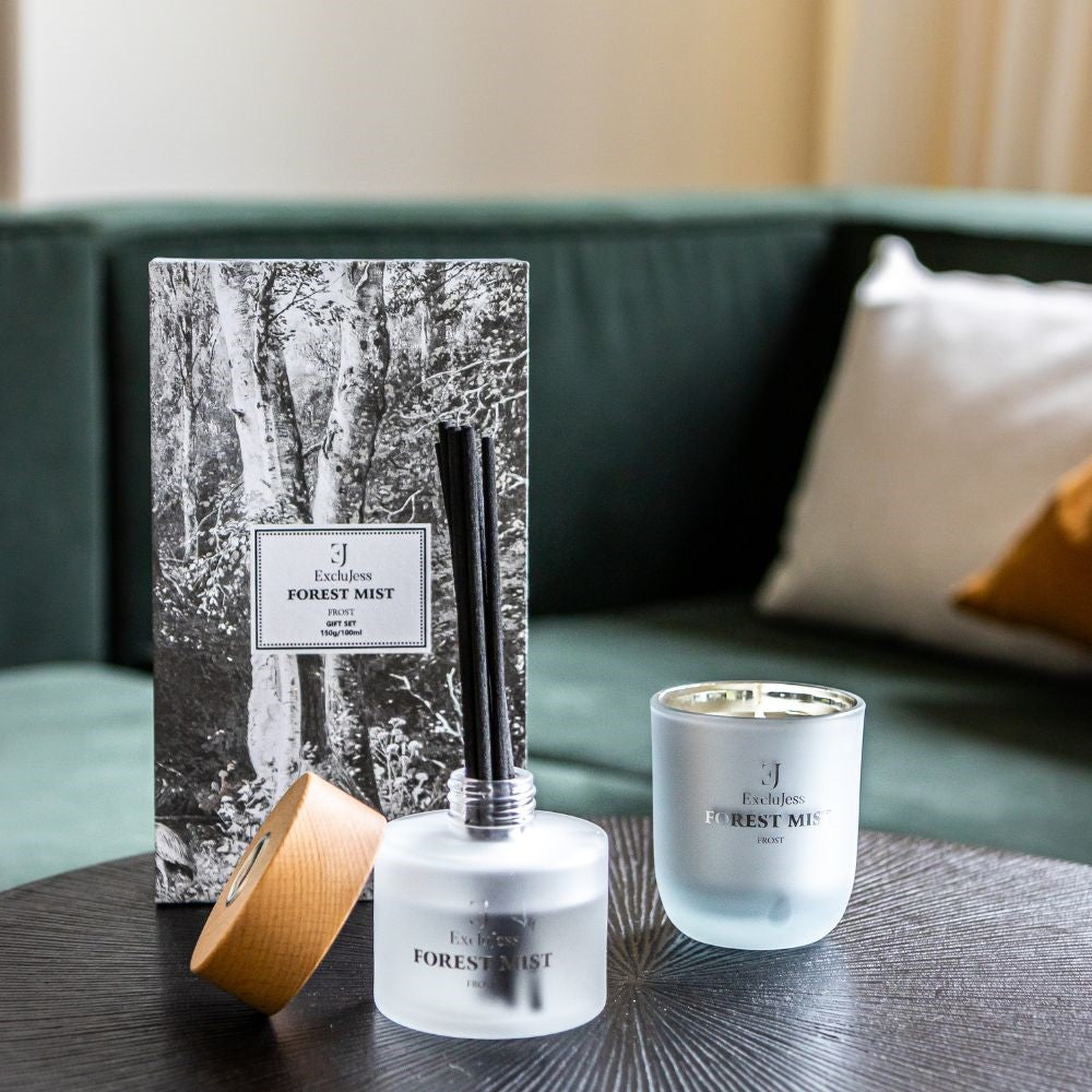 Gift set Forest Mist Frost Geurstokjes & Geurkaars