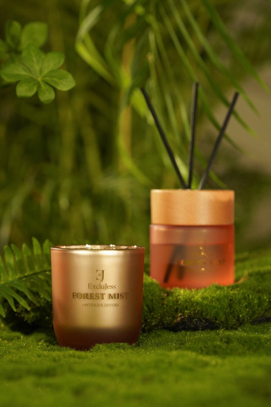 Gift set Forest Mist Distingue Devore Geurstokjes & Geurkaars