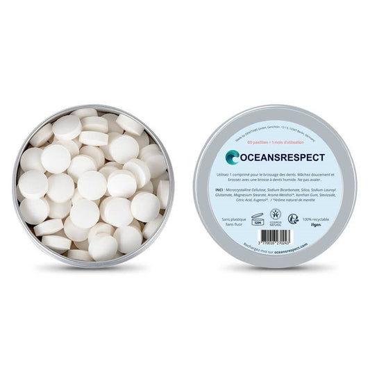 Kauwbare tandpasta zuigtabletten - Muntsmaak, fluoridevrij