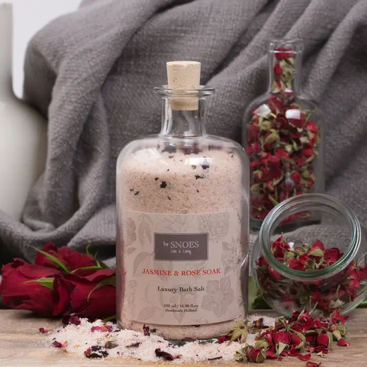 Badzout Soak glazen fles Jasmine & Rose 200ml