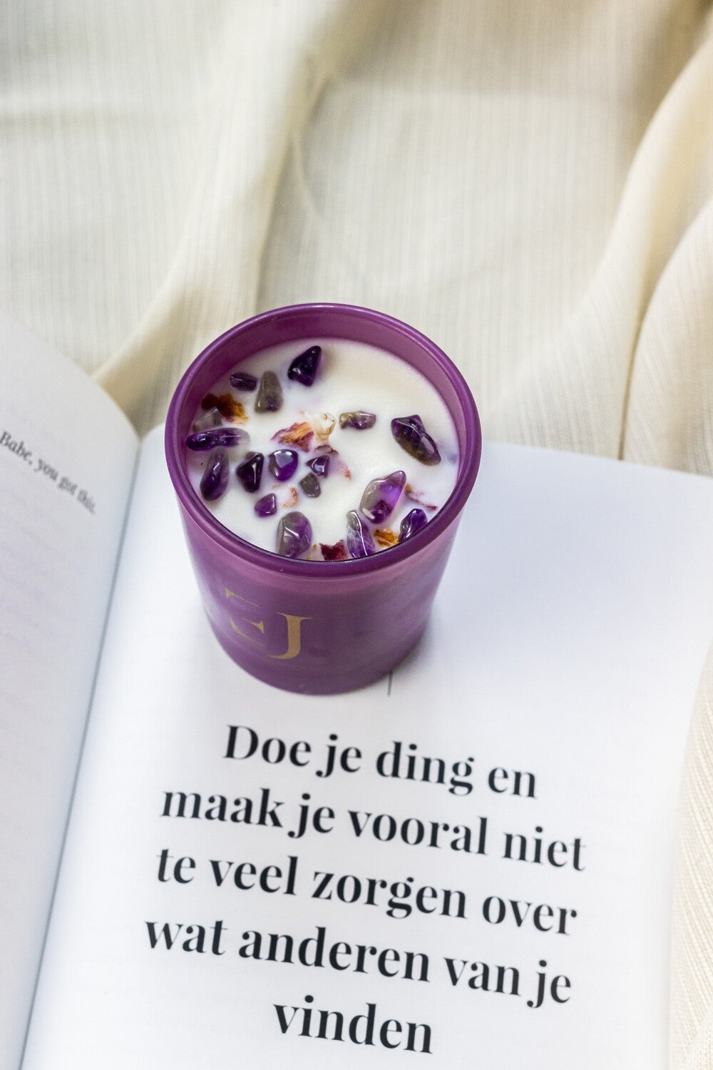Geurkaarsen Manifest - set van 3 - kleur met Kristal