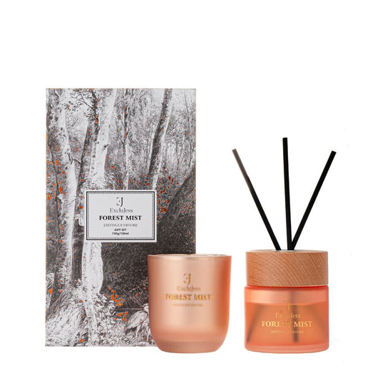 Gift set Forest Mist Distingue Devore Geurstokjes & Geurkaars
