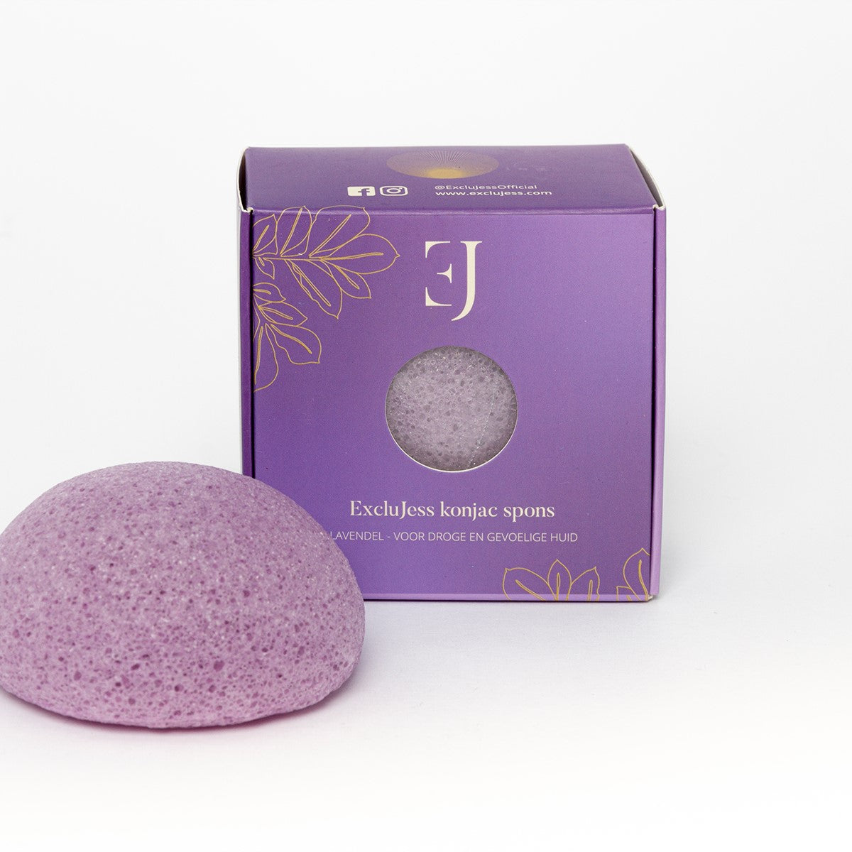 Lavendel konjac spons