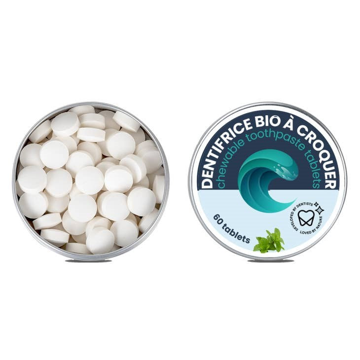 Kauwbare tandpasta zuigtabletten - Muntsmaak, fluoridevrij