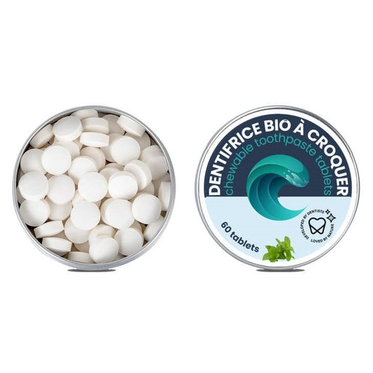 Kauwbare tandpasta zuigtabletten - Muntsmaak, fluoridevrij