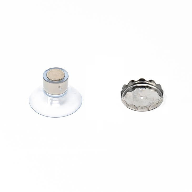 Magnetische zeephouder met zuignap